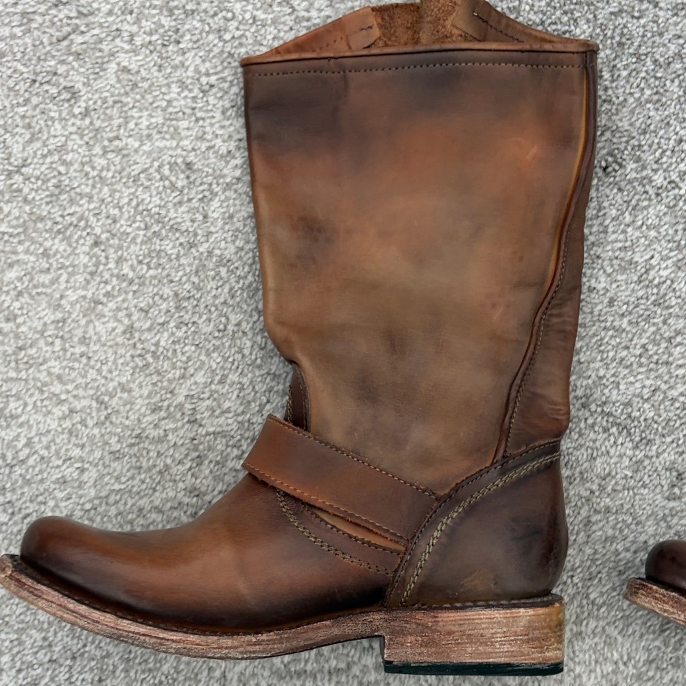 Freebird Brown Leather Combat Boots - Picture 4 of 4